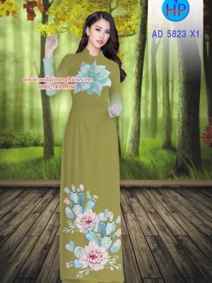 Vải áo dài Hoa in 3D kiểu mới AD 5823 23 1562164406 127 Vai ao dai Hoa in 3D kieu moi AD 5823