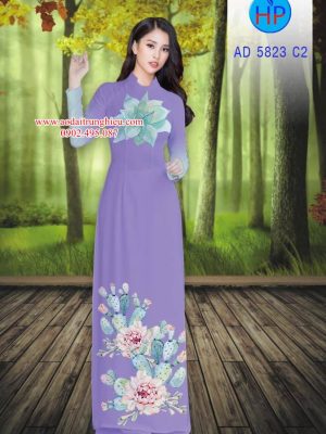 Vải áo dài Hoa in 3D kiểu mới AD 5823 31 1562164406 469 Vai ao dai Hoa in 3D kieu moi AD 5823