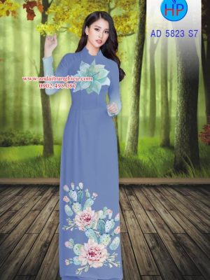 Vải áo dài Hoa in 3D kiểu mới AD 5823 24 1562164406 494 Vai ao dai Hoa in 3D kieu moi AD 5823