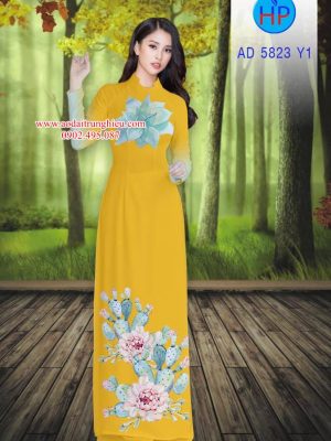 Vải áo dài Hoa in 3D kiểu mới AD 5823 22 1562164406 716 Vai ao dai Hoa in 3D kieu moi AD 5823