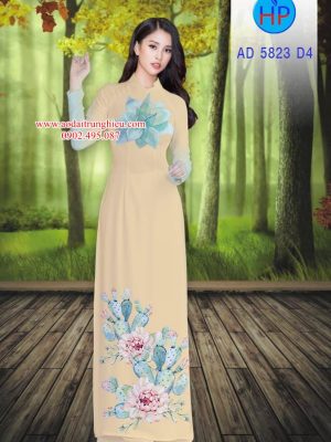 Vải áo dài Hoa in 3D kiểu mới AD 5823 25 1562164406 898 Vai ao dai Hoa in 3D kieu moi AD 5823