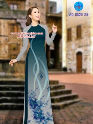 Vải áo dài Hoa in 3D kiểu mới AD 5820 27 1562166750 146 Vai ao dai Hoa in 3D kieu moi AD 5820