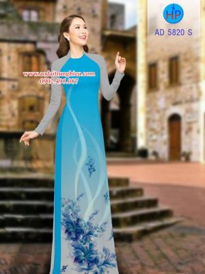Vải áo dài Hoa in 3D kiểu mới AD 5820 30 1562166750 287 Vai ao dai Hoa in 3D kieu moi AD 5820