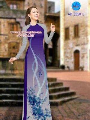 Vải áo dài Hoa in 3D kiểu mới AD 5820 22 1562166750 672 Vai ao dai Hoa in 3D kieu moi AD 5820