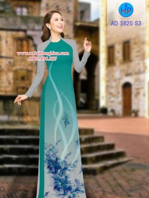 Vải áo dài Hoa in 3D kiểu mới AD 5820 26 1562166750 926 Vai ao dai Hoa in 3D kieu moi AD 5820