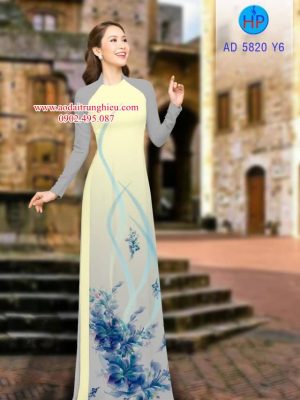 Vải áo dài Hoa in 3D kiểu mới AD 5820 35 1562166751 189 Vai ao dai Hoa in 3D kieu moi AD 5820