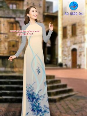 Vải áo dài Hoa in 3D kiểu mới AD 5820 33 1562166751 390 Vai ao dai Hoa in 3D kieu moi AD 5820