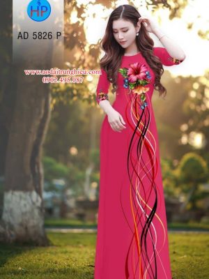 Vải áo dài Hoa Râm Bụt kiểu mới AD 5826 30 1562336818 220 Vai ao dai Hoa Ram But kieu moi AD 5826