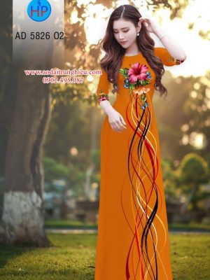 Vải áo dài Hoa Râm Bụt kiểu mới AD 5826 34 1562336818 309 Vai ao dai Hoa Ram But kieu moi AD 5826