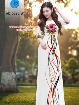 Vải áo dài Hoa Râm Bụt kiểu mới AD 5826 27 1562336818 431 Vai ao dai Hoa Ram But kieu moi AD 5826