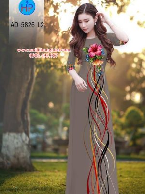 Vải áo dài Hoa Râm Bụt kiểu mới AD 5826 26 1562336818 435 Vai ao dai Hoa Ram But kieu moi AD 5826