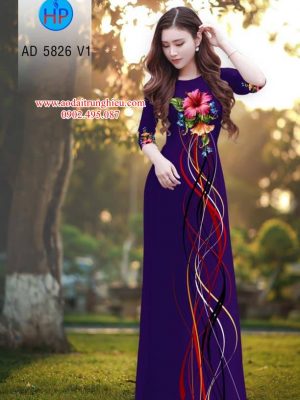 Vải áo dài Hoa Râm Bụt kiểu mới AD 5826 25 1562336818 44 Vai ao dai Hoa Ram But kieu moi AD 5826