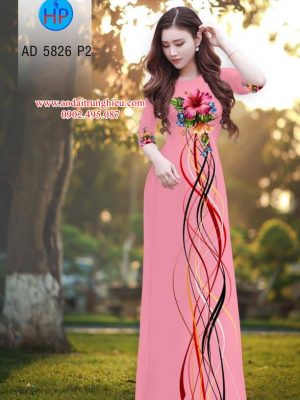 Vải áo dài Hoa Râm Bụt kiểu mới AD 5826 28 1562336818 451 Vai ao dai Hoa Ram But kieu moi AD 5826
