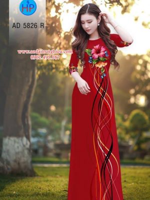 Vải áo dài Hoa Râm Bụt kiểu mới AD 5826 35 1562336818 587 Vai ao dai Hoa Ram But kieu moi AD 5826
