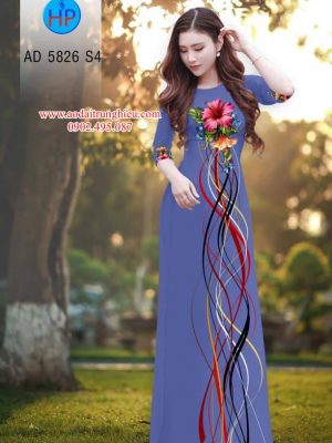 Vải áo dài Hoa Râm Bụt kiểu mới AD 5826 21 1562336818 806 Vai ao dai Hoa Ram But kieu moi AD 5826
