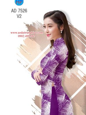 Vải áo dài Lá kiểu mới AD 7526 28 1562338915 407 Vai ao dai La kieu moi AD 7526