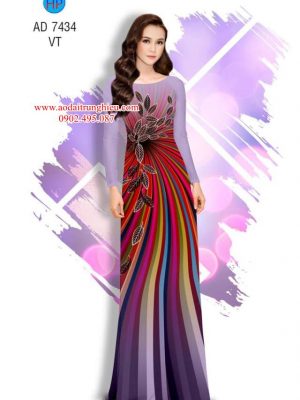 Vải áo dài lá và sọc kiểu mới AD 7434 27 1562339183 138 Vai ao dai la va soc kieu moi AD 7434