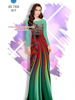 Vải áo dài lá và sọc kiểu mới AD 7434 33 1562339184 115 Vai ao dai la va soc kieu moi AD 7434