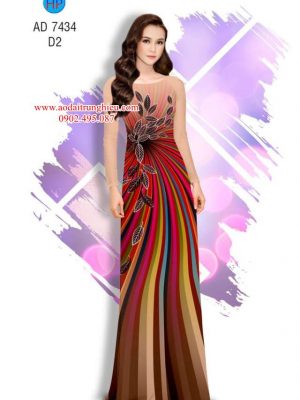 Vải áo dài lá và sọc kiểu mới AD 7434 37 1562339184 493 Vai ao dai la va soc kieu moi AD 7434