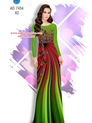Vải áo dài lá và sọc kiểu mới AD 7434 31 1562339184 922 Vai ao dai la va soc kieu moi AD 7434