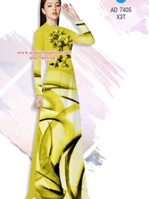 Vải áo dài Hoa in 3D mới ra AD 7405 25 1562339357 831 Vai ao dai Hoa in 3D moi ra AD 7405