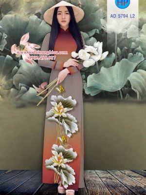 Vải áo dài Hoa sen thiết kế 2019 AD 5794 21 1562340174 601 Vai ao dai Hoa nhi de thuong AD