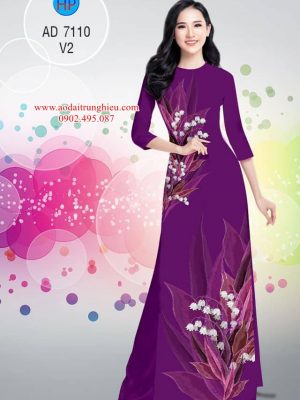 Vải áo dài Hoa chuông thiết kế 2019 AD 7110 29 1562471003 198 Vai ao dai Hoa chuong thiet ke 2019 AD 7110