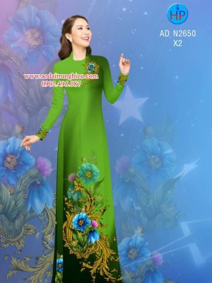 Vải áo dài hoa 3D thiết kế 2019 AD N2650 36 1562472122 207 Vai ao dai hoa 3D thiet ke 2019 AD N2650