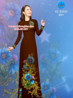 Vải áo dài hoa 3D thiết kế 2019 AD N2650 23 1562472122 485 Vai ao dai hoa 3D thiet ke 2019 AD N2650