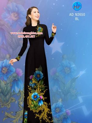 Vải áo dài hoa 3D thiết kế 2019 AD N2650 34 1562472122 509 Vai ao dai hoa 3D thiet ke 2019 AD N2650