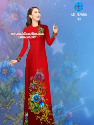 Vải áo dài hoa 3D thiết kế 2019 AD N2650 35 1562472122 528 Vai ao dai hoa 3D thiet ke 2019 AD N2650