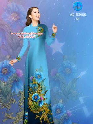 Vải áo dài hoa 3D thiết kế 2019 AD N2650 30 1562472122 68 Vai ao dai hoa 3D thiet ke 2019 AD N2650