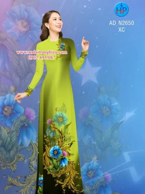 Vải áo dài hoa 3D thiết kế 2019 AD N2650 22 1562472122 702 Vai ao dai hoa 3D thiet ke 2019 AD N2650