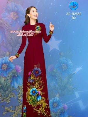 Vải áo dài hoa 3D thiết kế 2019 AD N2650 31 1562472122 823 Vai ao dai hoa 3D thiet ke 2019 AD N2650