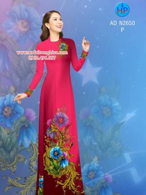 Vải áo dài hoa 3D thiết kế 2019 AD N2650 28 1562472122 931 Vai ao dai hoa 3D thiet ke 2019 AD N2650
