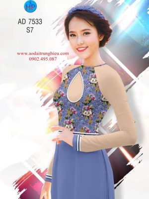 Vải áo dài Hoa in 3D kiểu mới AD 7533 21 1562598027 183 Vai ao dai Hoa in 3D kieu moi AD 7533