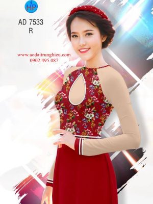Vải áo dài Hoa in 3D kiểu mới AD 7533 25 1562598027 214 Vai ao dai Hoa in 3D kieu moi AD 7533