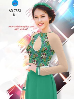 Vải áo dài Hoa in 3D kiểu mới AD 7533 26 1562598027 288 Vai ao dai Hoa in 3D kieu moi AD 7533