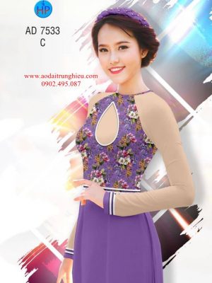 Vải áo dài Hoa in 3D kiểu mới AD 7533 35 1562598027 582 Vai ao dai Hoa in 3D kieu moi AD 7533