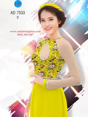 Vải áo dài Hoa in 3D kiểu mới AD 7533 22 1562598027 660 Vai ao dai Hoa in 3D kieu moi AD 7533