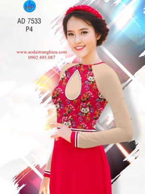 Vải áo dài Hoa in 3D kiểu mới AD 7533 31 1562598027 747 Vai ao dai Hoa in 3D kieu moi AD 7533