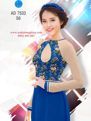 Vải áo dài Hoa in 3D kiểu mới AD 7533 24 1562598027 88 Vai ao dai Hoa in 3D kieu moi AD 7533