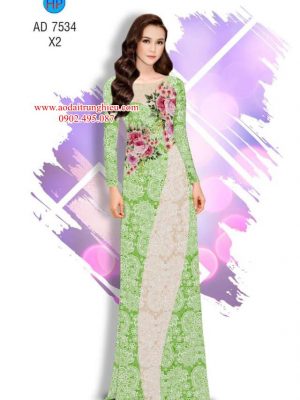 Vải áo dài Hoa giả ren thiết kế 2019 AD 7534 27 1562599111 131 Vai ao dai Hoa gia ren thiet ke 2019 AD