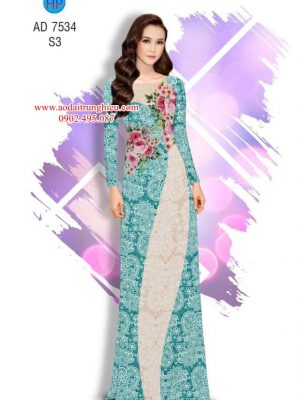 Vải áo dài Hoa giả ren thiết kế 2019 AD 7534 25 1562599111 383 Vai ao dai Hoa gia ren thiet ke 2019 AD