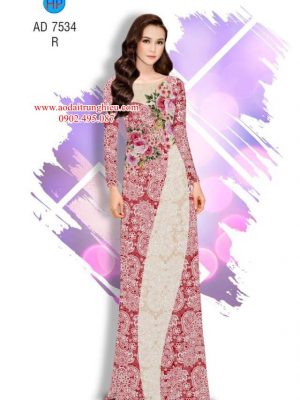 Vải áo dài Hoa giả ren thiết kế 2019 AD 7534 30 1562599112 554 Vai ao dai Hoa gia ren thiet ke 2019 AD