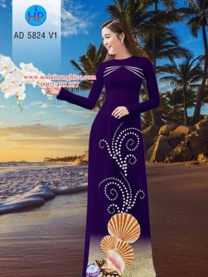 Vải áo dài Biển thiết kế 2019 AD 5824 21 1562599801 100 Vai ao dai Bien thiet ke 2019 AD 5824