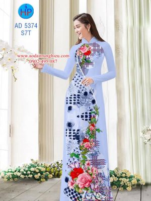 Vải áo dài Hoa in 3D kiểu mới AD 5374 22 1562601257 547 Vai ao dai Hoa in 3D kieu moi AD 5374