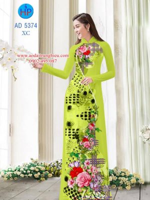 Vải áo dài Hoa in 3D kiểu mới AD 5374 35 1562601258 193 Vai ao dai Hoa in 3D kieu moi AD 5374