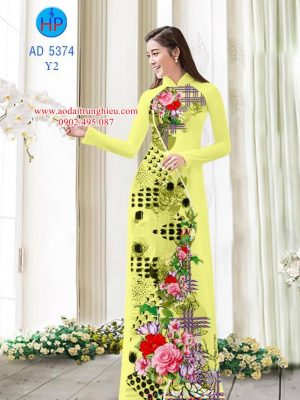 Vải áo dài Hoa in 3D kiểu mới AD 5374 27 1562601258 34 Vai ao dai Hoa in 3D kieu moi AD 5374