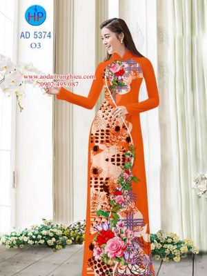 Vải áo dài Hoa in 3D kiểu mới AD 5374 36 1562601258 435 Vai ao dai Hoa in 3D kieu moi AD 5374